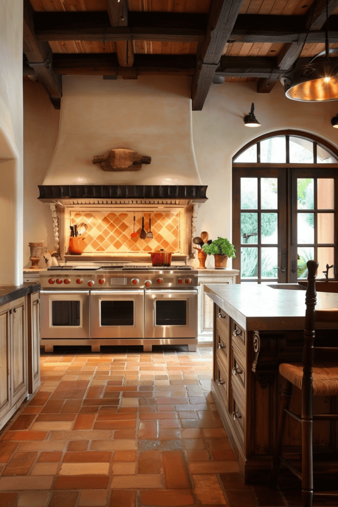 terracotta Spanish Villa Kitchen 