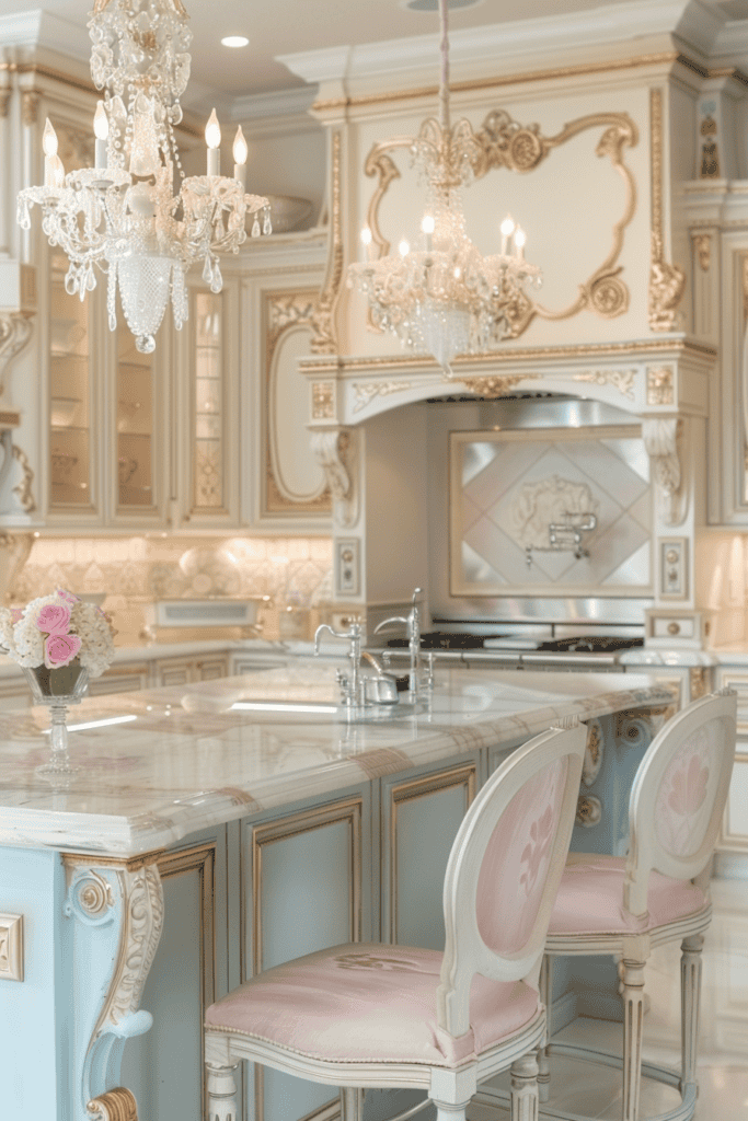 Rococo inspired French cuisine 