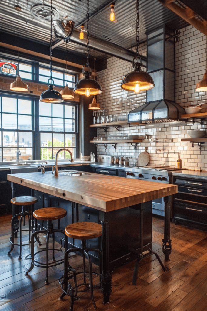 Urban inspired industrial kitchen 