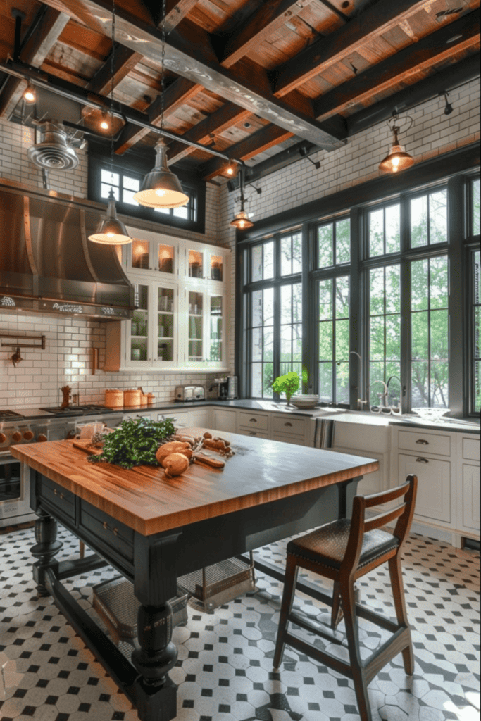 Retro industrial kitchen 