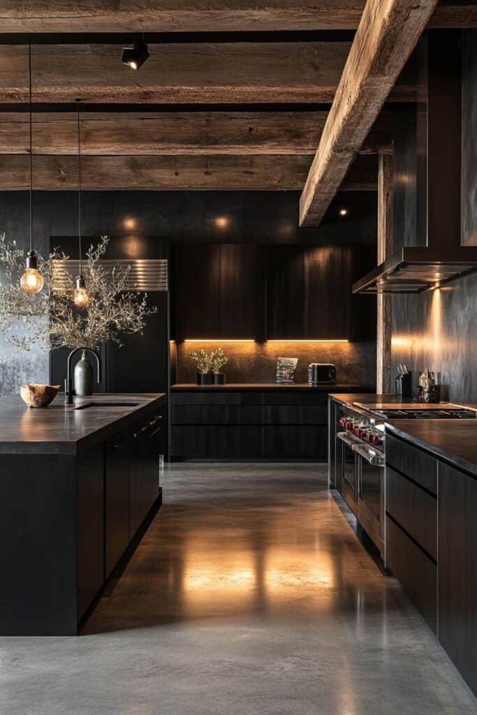 Obsidian Glow Kitchen