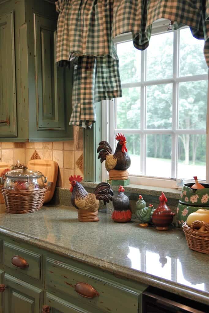 Rooster Trinden Nacks in the kitchen