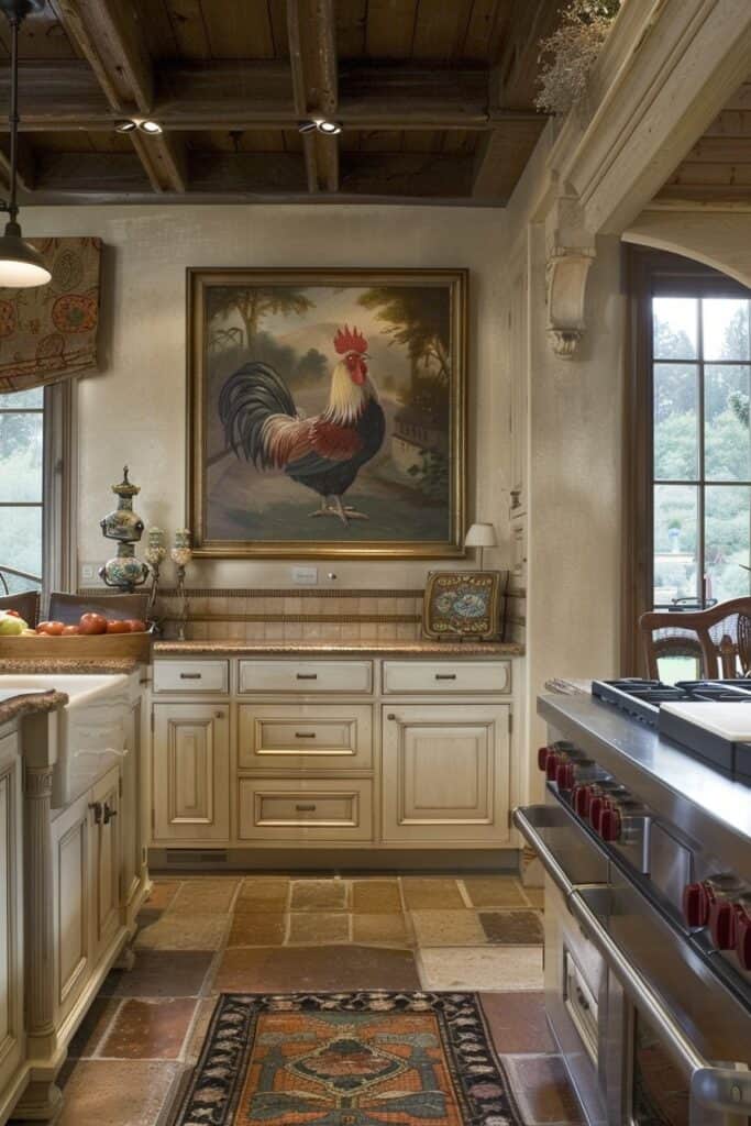 Rooster Artwork Kitchen