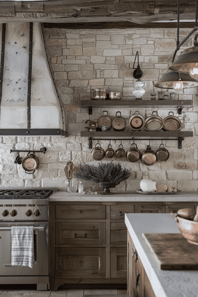 Rustic French farmhouse kitchen 