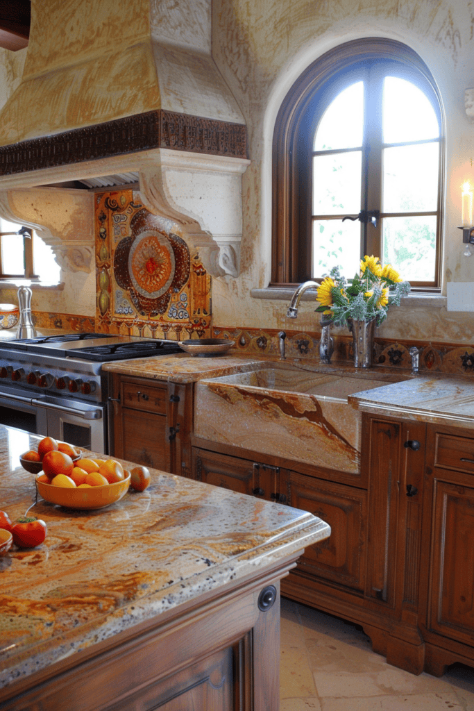 rustic elegance in a spanish kitchen