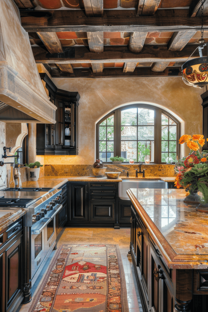 rustic charm in a Spanish Villa Kitchen 