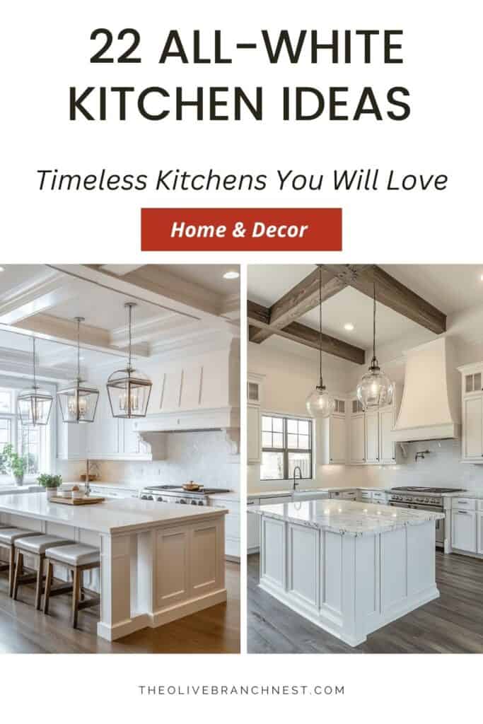 All-white kitchens